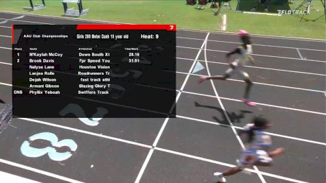 Youth Girls' 200m, Semi-Finals 10 - Age 10