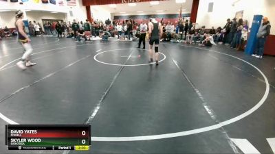 132 lbs Cons. Round 2 - David Yates, Powell vs Skyler Wood, Saratoga