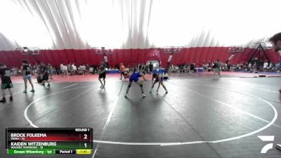 150 lbs Round 1 (16 Team) - Brock Folkema, Mora vs Kaiden Witzenburg, Waukee Warriors