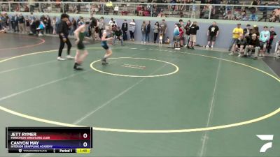 87 lbs Round 1 - Canyon May, Interior Grappling Academy vs Jett Rymer, Marathon Wrestling Club