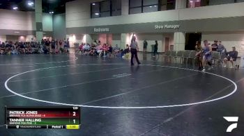 120 lbs Round 2 (6 Team) - Patrick Jones, Brevard FCA-Alpha Dogz vs Tanner Halling, Diamond Fish Pink