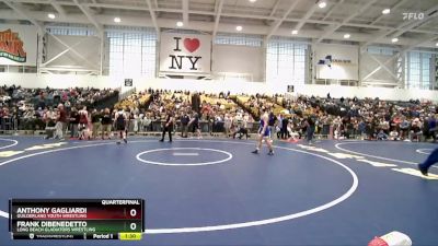 170 lbs Quarterfinal - Frank DiBenedetto, Long Beach Gladiators Wrestling vs Anthony Gagliardi, Guilderland Youth Wrestling