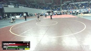 6A-106 lbs Cons. Round 3 - Kiah Worthington, Newberg vs Logan Bercume, Willamette