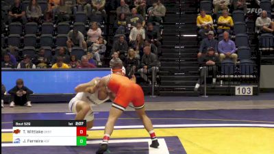 184 lbs Semifinal - Travis Wittlake, Oklahoma State vs Jacob Ferreira, Hofstra