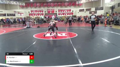 90 lbs Cons. Round 3 - Jakob Martinson, BOLD vs Elijah Hunter, Stillwater