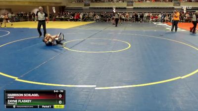 70 lbs Quarterfinal - Zayne Flaskey, Pinnacle vs Harrison Schlagel, HLWW