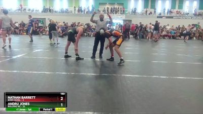 150 lbs Round 1 (6 Team) - Nathan Barrett, BHWC Duval vs Andru Jones, Bulldog WC