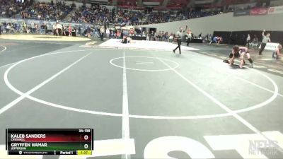 3A-138 lbs Quarterfinal - Kaleb Sanders, Creswell vs Gryffen Hamar, Jefferson