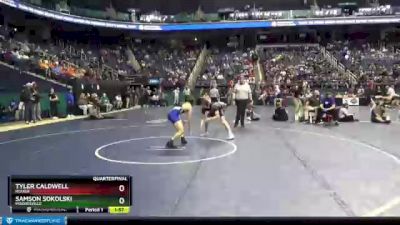 4 lbs Quarterfinal - Tyler Caldwell, Hough vs Samson Sokolski, Mooresville