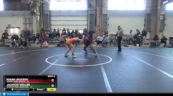 115 lbs Round 3 (4 Team) - Isaiah Jackson, Junior Terps Xpress vs Jackson Weller, Germantown Wrestling