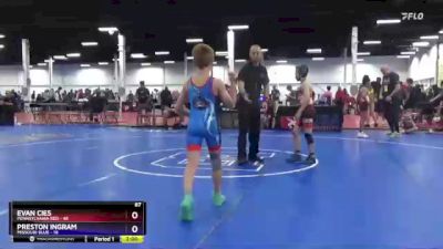 87 lbs Semis & 3rd Wb (16 Team) - Evan Cies, Pennsylvania Red vs Preston Ingram, Missouri Blue