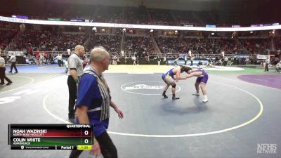 II-285 lbs Quarterfinal - Noah Wazinski, North Rose-Wolcott vs Colin White, Adirondack