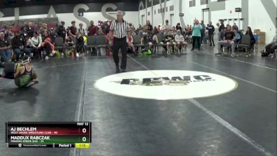 85 lbs Round 3 (8 Team) - AJ BECHLEM, West Shore Wrestling Club vs Maddux Rabczak, Minions Green (GA)