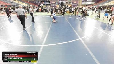 136 lbs Quarterfinal - Rylee Dearwester, Ohio vs Julia Araujo, MATPAC Wrestling Club