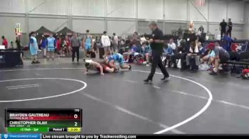 170 lbs Placement Matches (16 Team) - Brayden Gautreau, Michigan Blue vs Christopher Olah, New Jersey