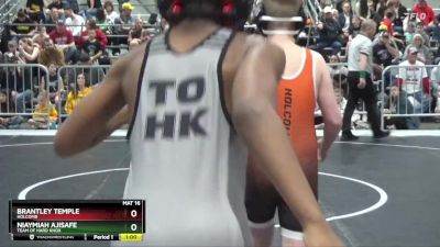 100 lbs Champ. Round 1 - Niaymiah Ajisafe, Team Of Hard Knox vs Brantley Temple, Holcomb