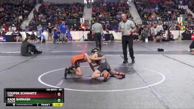 68 lbs Semifinal - Cooper Schwartz, Tiger vs Kade Barnash, Abilene