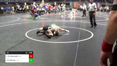 70 lbs Round Of 16 - Owen Coonradt, Parkland vs Michael Benner, Central Dauphin