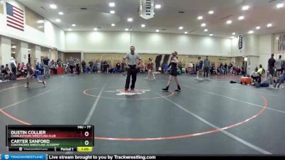 77 lbs Champ. Round 1 - Carter Sanford, Contenders Wrestling Academy vs Dustin Collier, Charlestown Wrestling Club