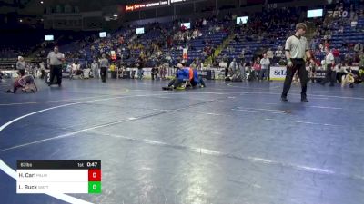 67 lbs Semifinal - Hunter Carl, Palmyra vs Logan Buck, Wattsburg