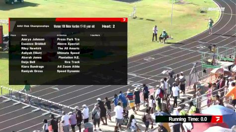 Youth Girls' 100m Hurdles, Prelims 2 - Age 17-18
