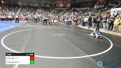 52 lbs Final - Aubrey Snyder, Dark Cloud Wrestling Club vs Delanie Wartchow, Noble Takedown Club