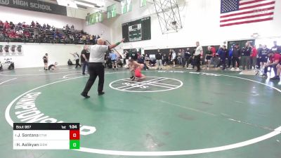 106 lbs Semifinal - Julian Santana, Etiwanda vs Henry Aslikyan, Birmingham