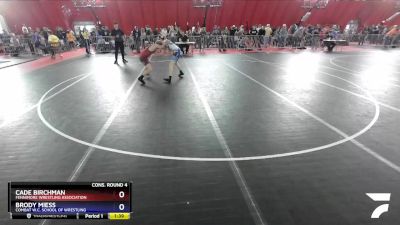 126 lbs Cons. Round 4 - Cade Birchman, Fennimore Wrestling Association vs Brody Miess, Combat W.C. School Of Wrestling