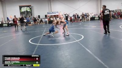 130 lbs Semifinal - Tyler Morales, Michigan Grappler RTC vs Gavin Cantera, Louisville WC