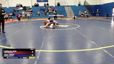 123 lbs Semifinal - Riley White, Missouri Baptist vs Carolina Rios, Texas Wesleyan