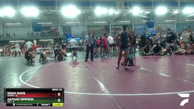 126 lbs Placement Matches (16 Team) - Noah Davis, Rayne vs Nathan Simpson, MF1