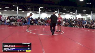 165 lbs Quarters & 1st Wb (16 Team) - Chase Hetrick, Pennsylvania Blue vs Adrian Young, Minnesota Red