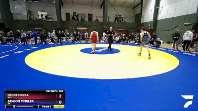 120 lbs Cons. Round 3 - Derek O`Dell, WA vs Benson Mishler, AK