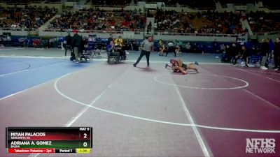 114 lbs Quarterfinal - Adriana A. Gomez, Basha vs MIyah Palacios, Sahuarita Hs