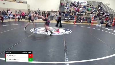 125 lbs Quarterfinal - Landen McDowell, Team Hammer vs Andrew Bauer, New Prague