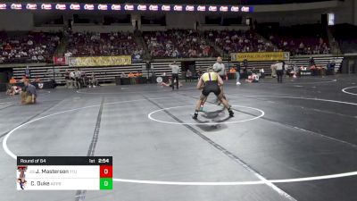 157 lbs Round Of 64 - Jay Masterson, Texas Tech vs Christian Duke, Apprentice