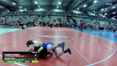 80 lbs Cons. Round 4 - Bryar Hall, Marshfield Youth Wrestling-AA  vs Corban Barker, Jackson County Wrestling-AAA