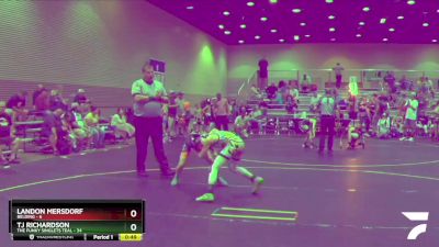 82 lbs Round 1 (6 Team) - TJ Richardson, The Funky Singlets Teal vs Landon Mersdorf, Belding