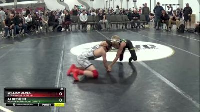 85 lbs Round 2 (8 Team) - William Alves, Elite Ath Club DZ (IN) vs AJ BECHLEM, West Shore Wrestling Club