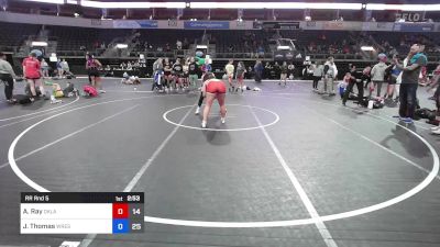 154 lbs Rr Rnd 5 - Alex Ray, Oklahoma White vs Justice Thomas, Wrestle Like A Girl