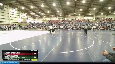 105+ 1st Place Match - Asher Haddadin, Alta vs Landon Ogden, Jr. Wildcat Wrestling Association (Richfield, UT)