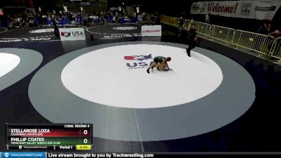 71 lbs Cons. Round 4 - Phillip Coates, Tehachapi Valley Wrestling Club vs Stellarose Loza, California Grapplers