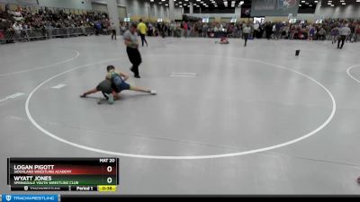 74 lbs Champ. Round 2 - Wyatt Jones, Springdale Youth Wrestling Club vs Logan Pigott, Siouxland Wrestling Academy