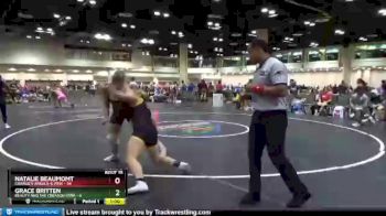 145 lbs Round 3 (10 Team) - Grace Britten, Beauty And The Creason Iowa vs Natalie Beaumomt, Charlie`s Angels-IL Pink