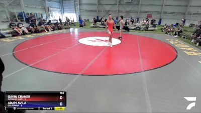 182 lbs Semis & 3rd Wb (16 Team) - Gavin Craner, Michigan Blue vs Adam Avila, California