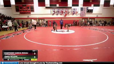 95-101 lbs Round 2 - D`Anthony Garcia Rosales, Toppenish Bad Boy vs Owen Mclean, Deer Park Ironman Wrestling Club