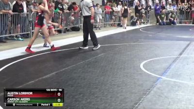 96 lbs Champ. Round 1 - Austin Lorimor, Maize vs Carson Akers, Dodge City Academy