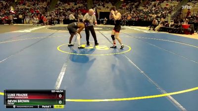 157-4A/3A Quarterfinal - Luke Frazee, North Hagerstown vs Devin Brown, Meade