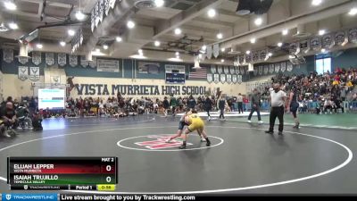 106 lbs Cons. Semi - Elijah Lepper, Vista Murrieta vs Isaiah Trujillo, Temecula Valley