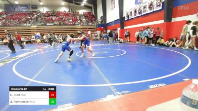 106 lbs Consi Of 8 #2 - Griffin Kidd, Bixby Boys vs Justice Poyndexter, Bixby Boys